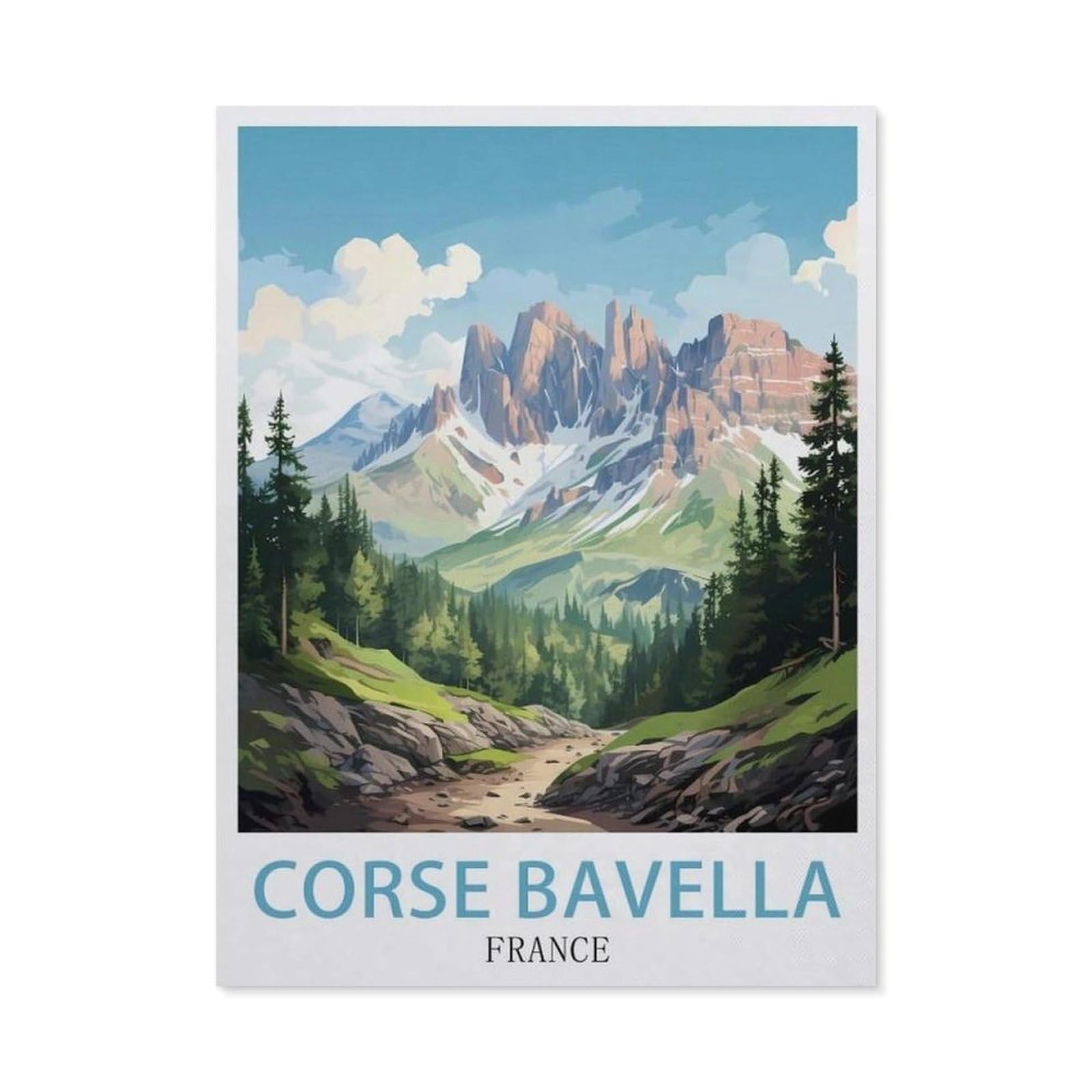 Jigsaw Puzzle，Corse Bavella, France，1000 Pièces Puzzle Drôle en Bois pour Adultes 1000 Pièces, Est pour Les Amis Et La Famille（75x50cm）-R55