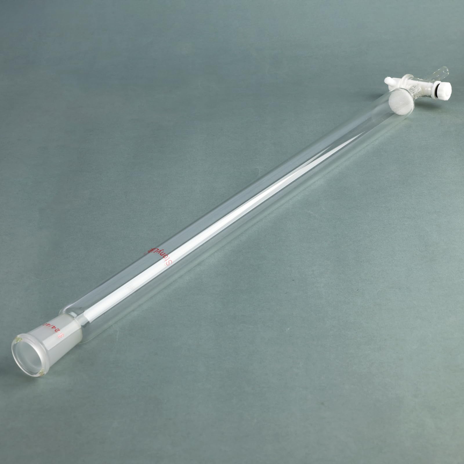 stonylab Colonne de Chromatographie, Diamètre Intérieur de 25,4 mm, Longueur Effective de 457 mm, Bouchon de Sable G2, Joint Conique Standard 24/40, Verre Borosilicate, pour Application de Laboratoire