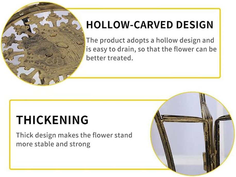 Metal Plant Stand Shelf Elegant Display Garden Balcony Flower Pot Shelf Rack Holder(Onecolor)