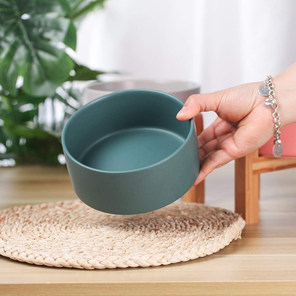 グリーン ペット ボウル フードボウル 犬 猫食器 陶器 850ML6 Amazon | グリーン ペット ボウル 台 フードボウルスタンド犬 猫食器
