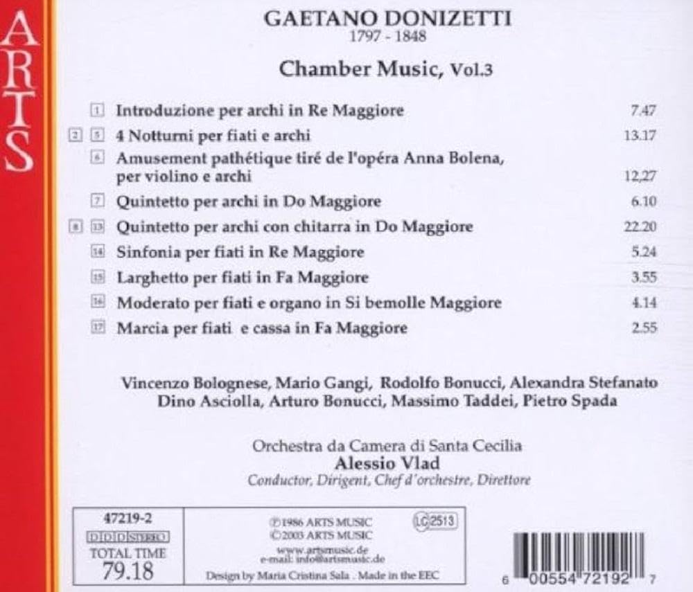 Donizetti: Chamber Works, Vol.3