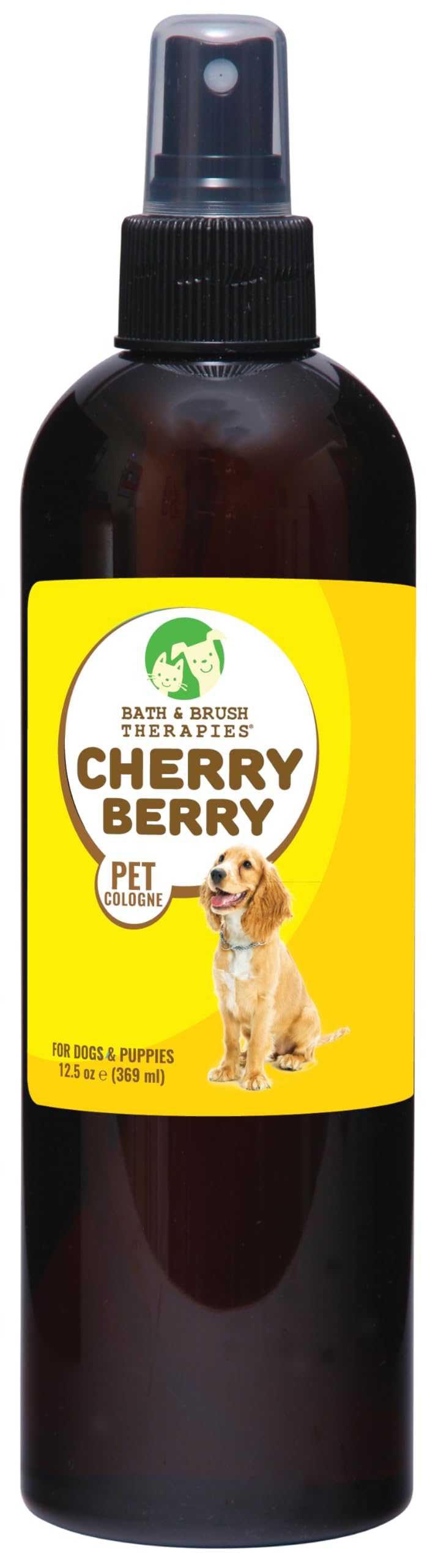 Showseason Bath & Brush Therapies® Cherry Berry Pet Cologne 12.5 oz. For Dogs & Puppies | Long-Lasting Odor Eliminator | Biodegradable & Non-Toxic | Made In The USA