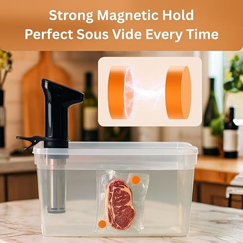 Miniatura 3 de Imanes de peso Sous Vide de AKS Co  Paquete de 10 imanes recubiertos de silicona seguros para alimentos, diseñados para máquinas Sous Vide para
