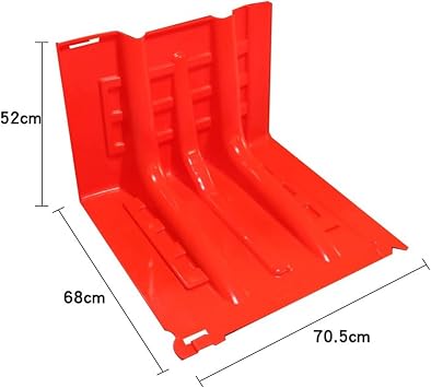 Reusable Road Flood Barriers for Home,Underground Garage Water Barrier ABS Mobile L-Type Flood Gate Flood Control Water Barrier,Red-4pcs