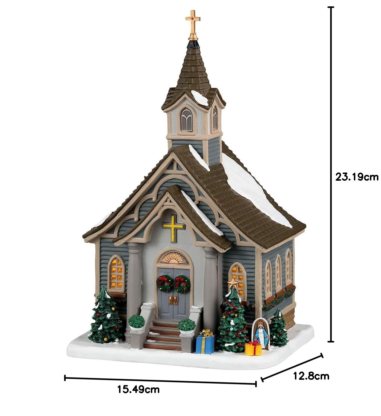 Lemax 35066 Caddington Village Lighted Building: Small Town Church