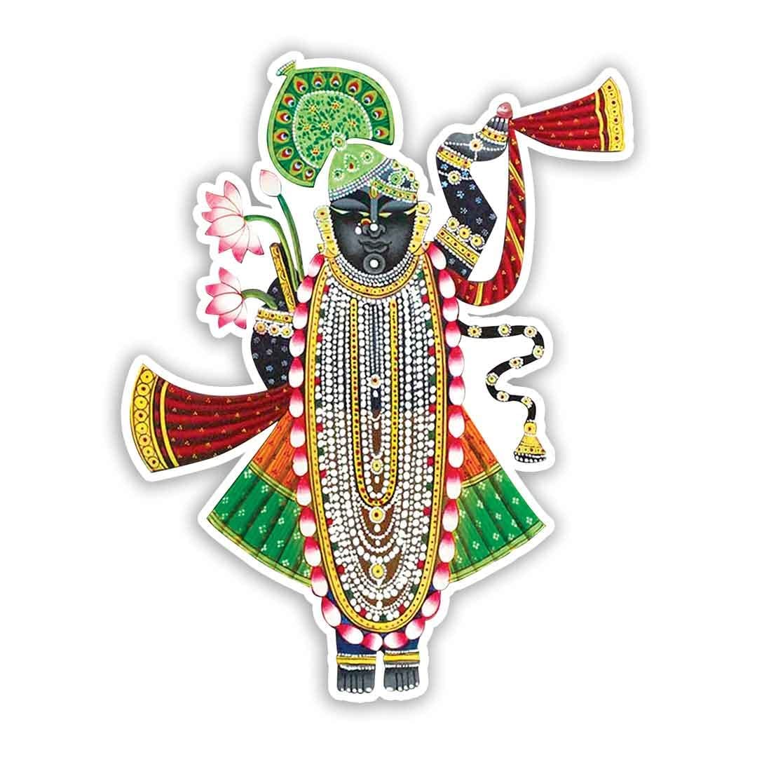 Adikala Pichwai Shrinathji MDF Cutout Design for Diwali | Dussehra | Rangoli | Pooja | Festival Gift | Wedding Decorations_Small (Set of 6)