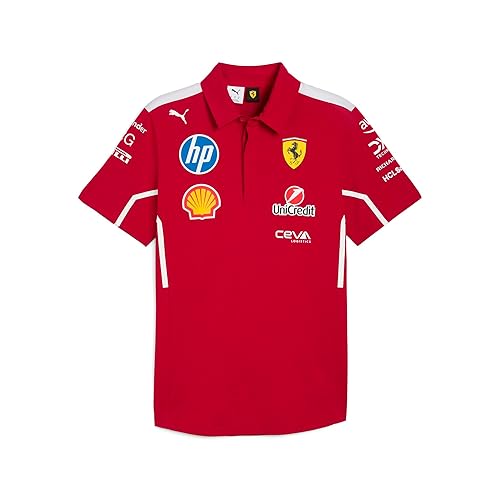 PUMA Scuderia Ferrari F1 2025 Team Polo - Men - Red