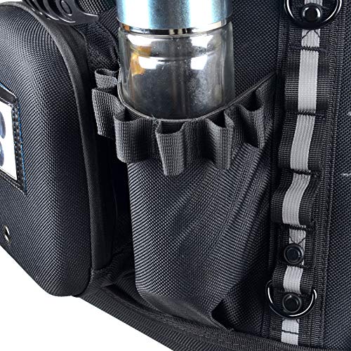 Goldfire Pet Carrier Portable Weather Resistant Motorcycle Dog/Cat Carrier Crate for Luggage Rack or Passenger Seat with Sissy Bar Straps (Black)