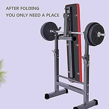 Amazon.co.jp: 多機能ベンチプレスバーベルラック、ウェイト