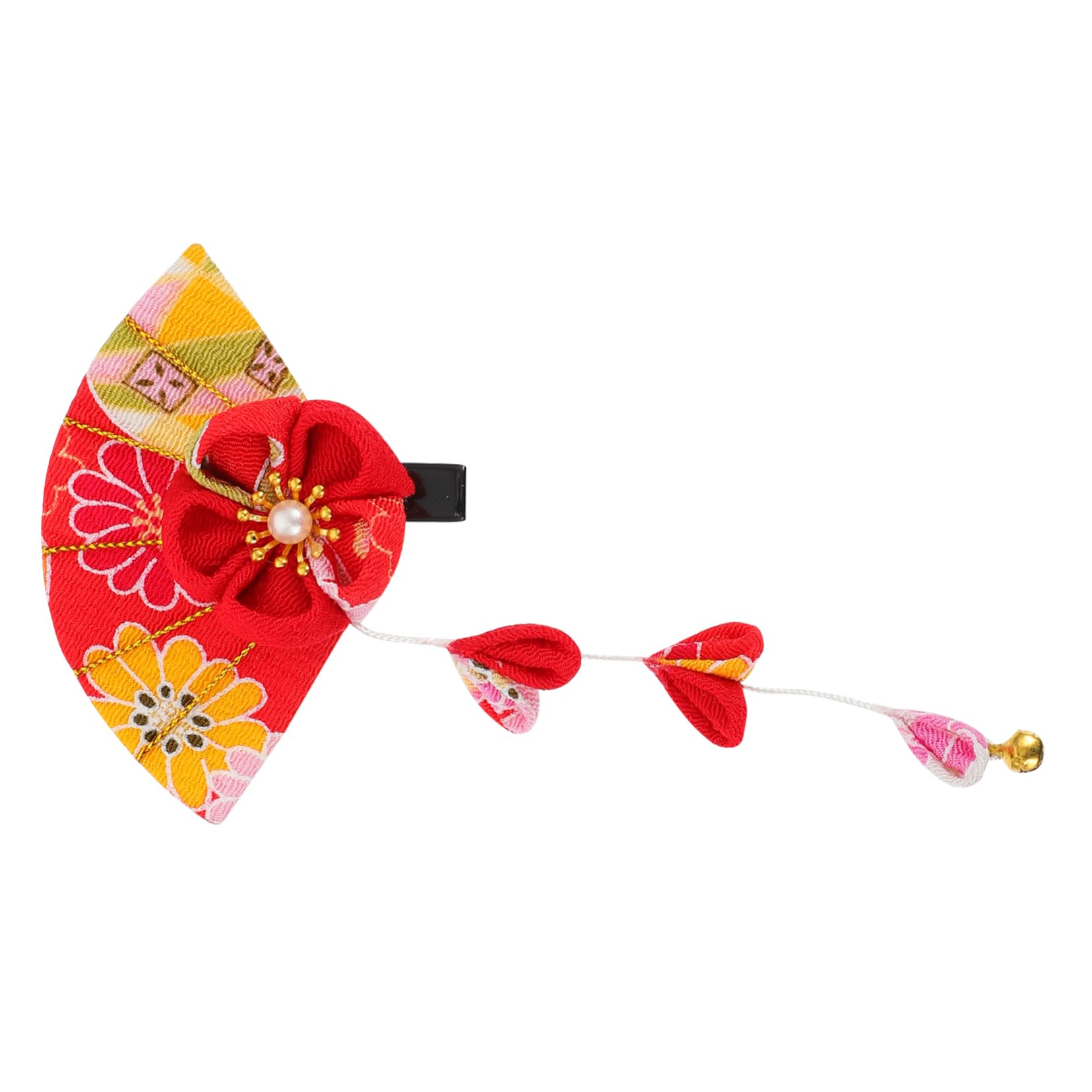 WOONEKYHairpin Hair Accessories for Bride Accesorios Para Flower Jewelry Hair Clips Girl Bows for Hair Holiday Hair Clips Headdress Women's Flowers Cotton Linen Red Apparel