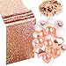 Rose Gold Table Runners x2 (12 x 108 inch) and Confetti (PREMIUM QUALITY) for Bachelorette Party, Bridal Shower Decorations, Wedding Decor Sequin Runner Baby Girl Birthday Parties, Tables Supplies