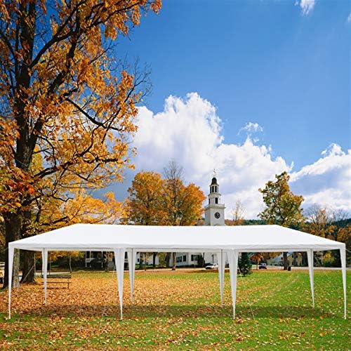 10' X 30' Outdoor Patio Canopy, Heavy Duty Gazebos, Sunshades Shelter Waterproof Commercial Tent with 5 Removable Sidewalls for Events, Wedding, Party (10' X 30' with 5 Sidewalls)