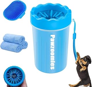 Dog Paw Cleaner, Dog Paw Washer, Paw Muddy Paw Cleaner, Pet Foot Cleaner for Small Medium Breed Dogs/Cats (with towel and bath brush kit)