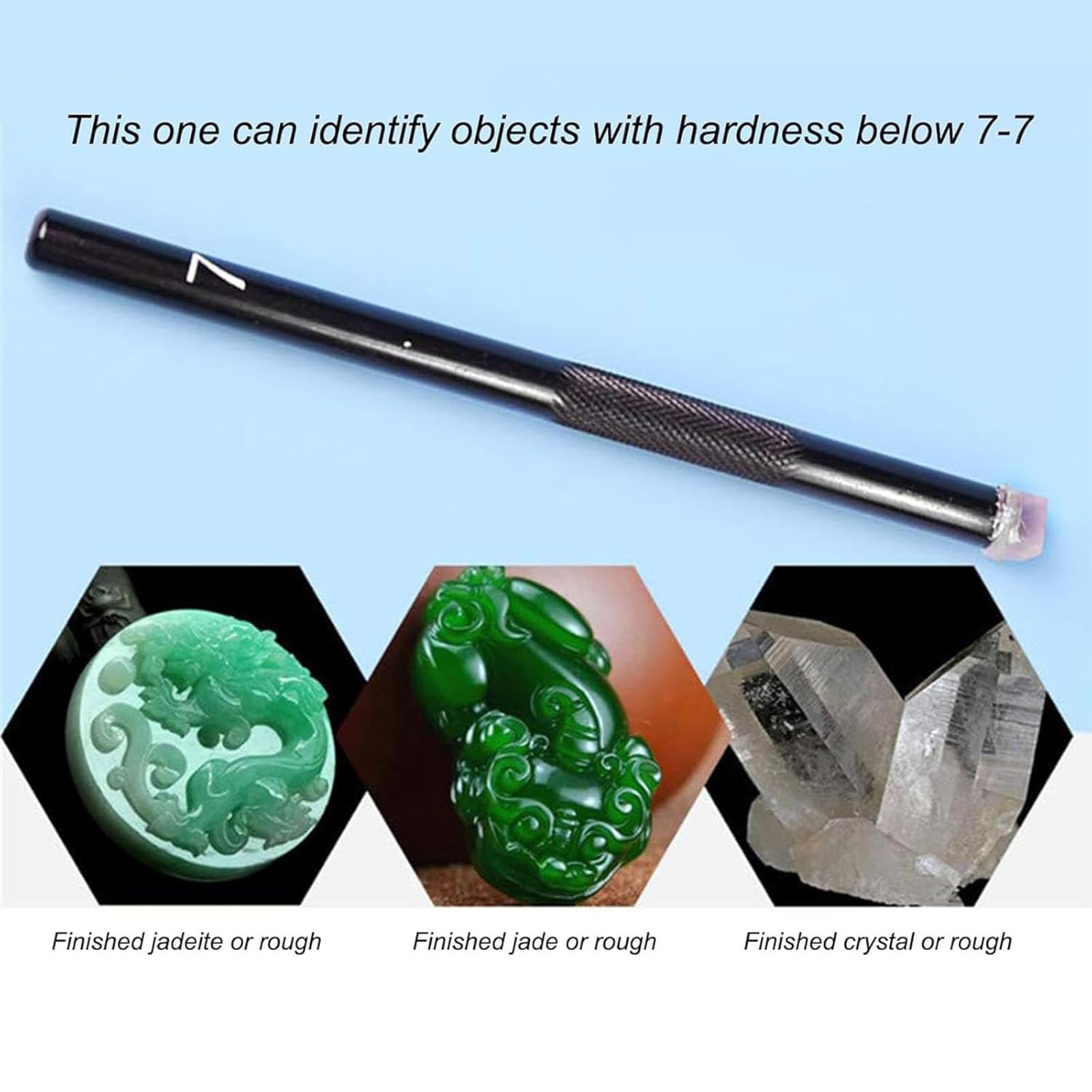 Probador De Dureza De 5 a 9 Mm, Probador De Dureza Mohs Industrial Con Estuche, Prueba De Resistencia Al Desgaste Relativa Y Prevención De Roturas, Para Mármol, Joyería, Jade Y Baldosas De Cerámica.