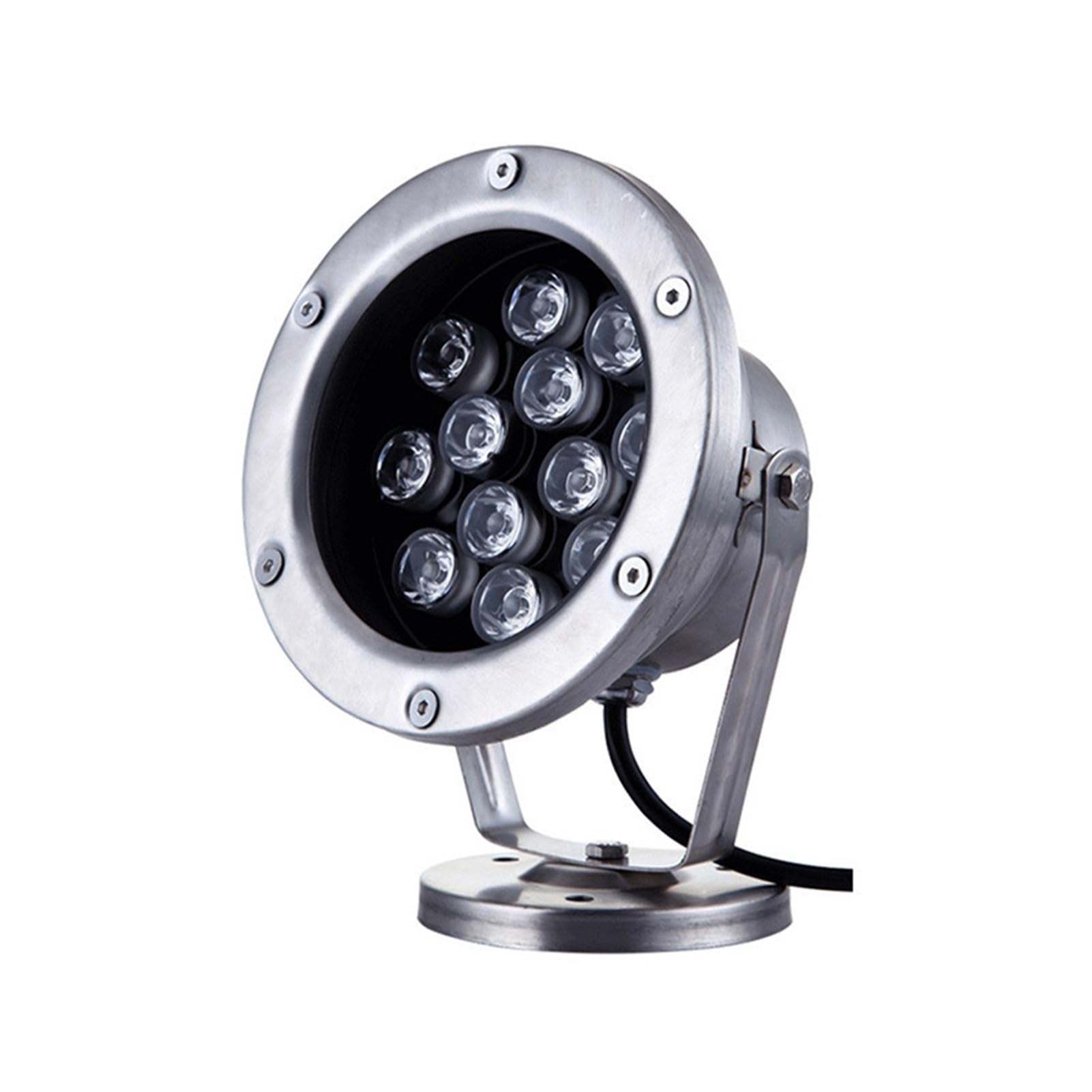 Foco LED estanque de bajo voltaje CA 12V con luz amarilla potente