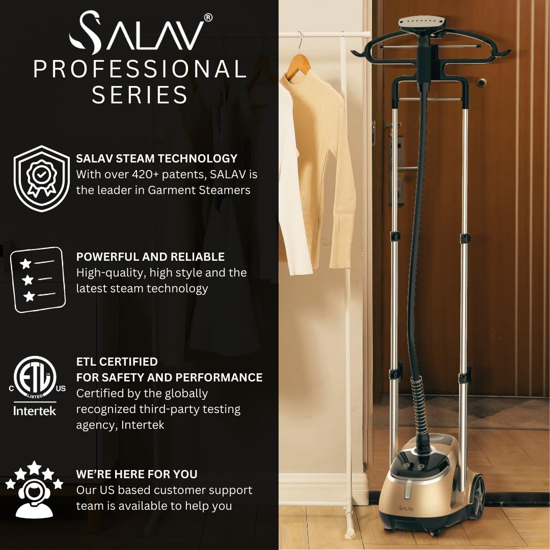 SALAV Professional Garment Steamer - Wrinkle Free! -8 SALAV Professional Garment Steamer - Wrinkle Free! -8