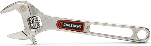 Crescent 12" Chrome Adjustable Wrench with Quick-Fit-Jaw | AC312VS