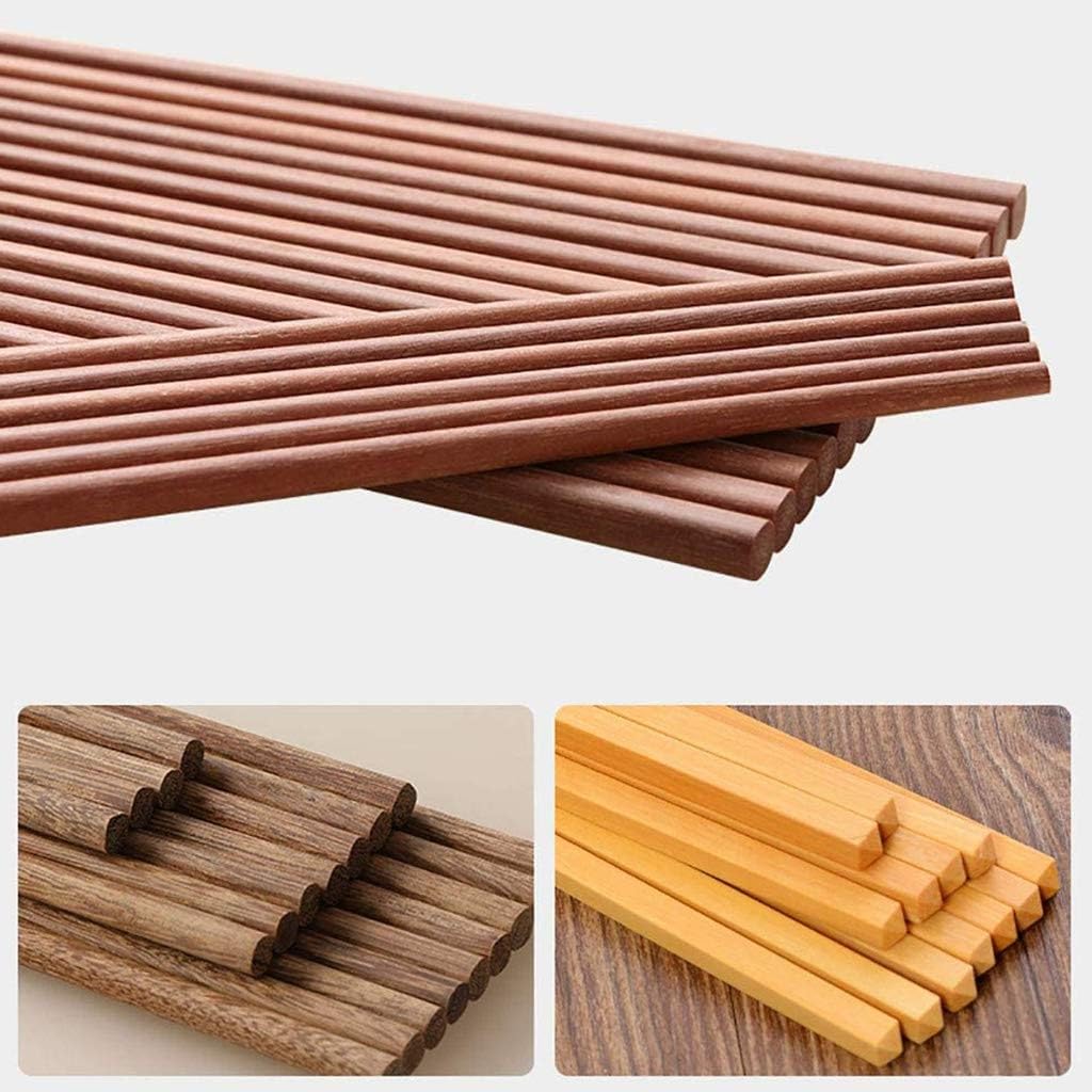 baguette japonaise cooking chopsticks Baguettes, Ensemble cadeau de baguettes naturelles avec boîte-cadeau, 10 paires de baguettes sculptées à la main(Color:8,Size:)