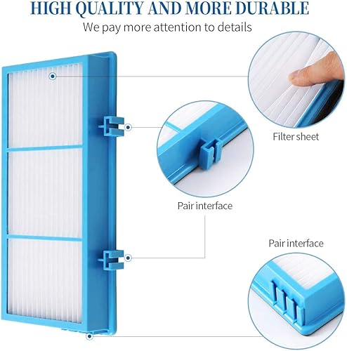 Miniatura 4 de HAPF300AT - Juego de 4 filtros HEPA azul de repuesto para modelos Holmes serie AER1, HAPF300AT para piezas de repuesto # HAPF300AH-U4R, HAP242-NUC