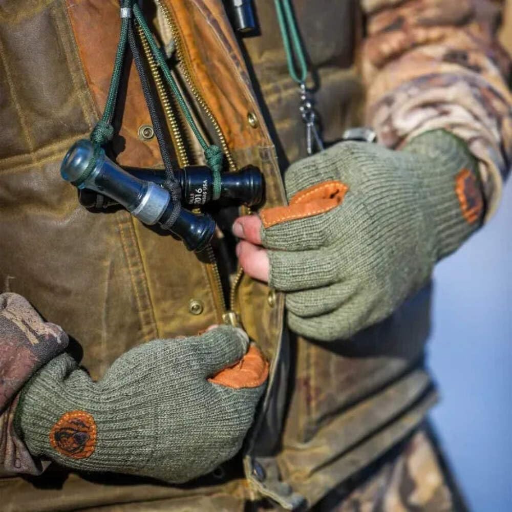 Fish Monkey Wool Winter Cold Ice Fishing Glove with Four Way Stretch and Non-Slip Superior Grip for Women and Men
