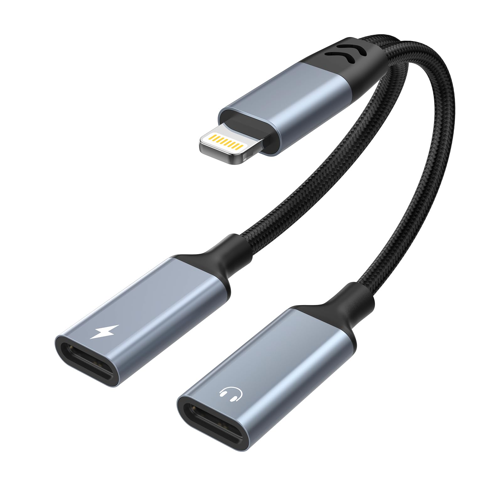 Iphone Splitter For Charging And Headphone Adapter Iphone