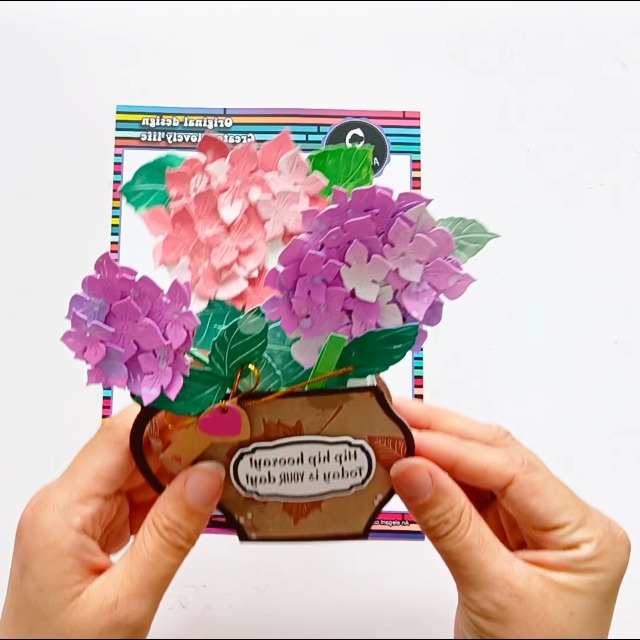 3D Hydrangea Flower Cutting Die - Metal Embossing Die For Card Making And Scrapbooking