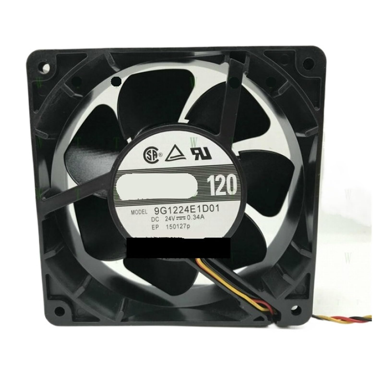 GJEXXPTST Fan 9G1224E1D01 DC 24V 0.34A 12038 12CM 3 Wire Inverter