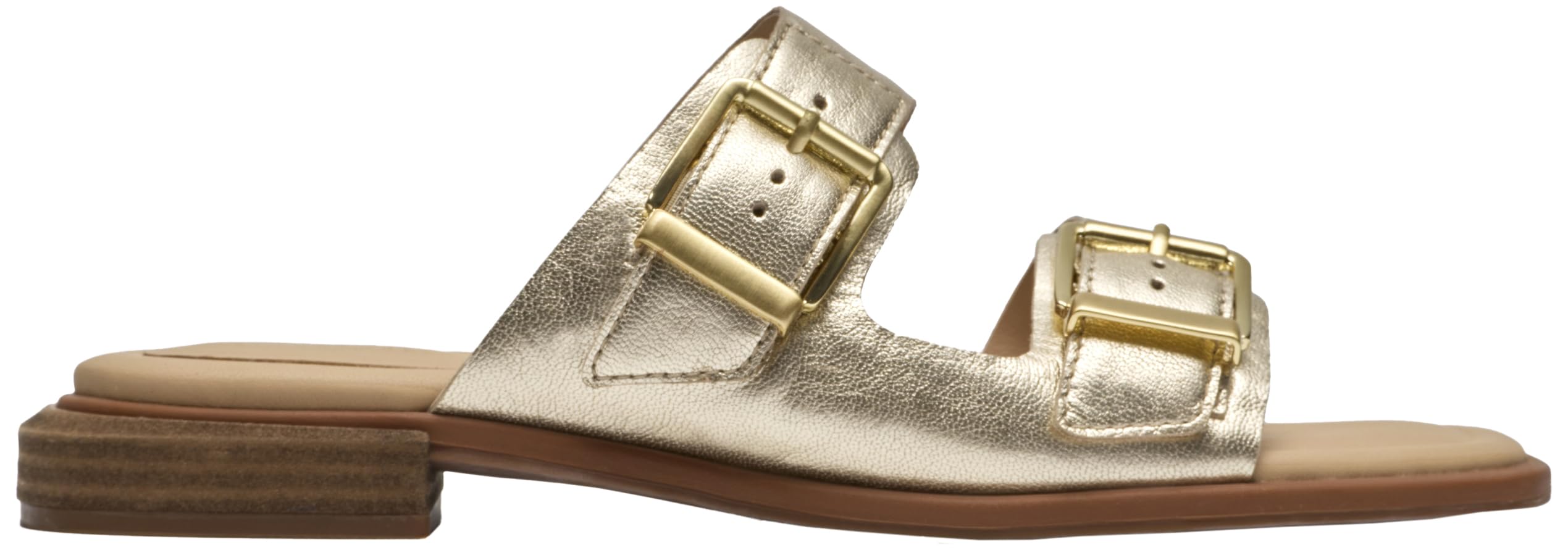 Clarks Ariany Bay Womens Gold Leather, 4.5