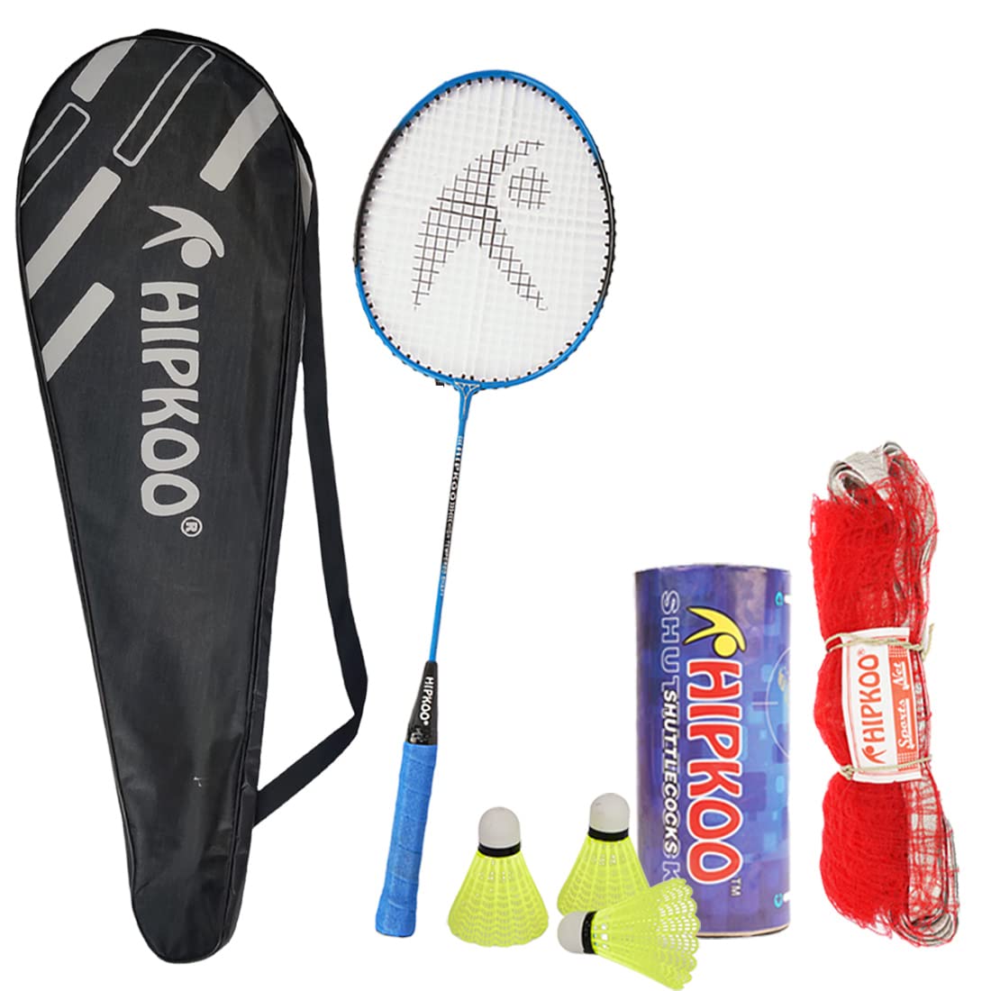Hipkoo Sports Turbo HR 11 Aluminum Badminton Racquets Set | 1 Wide Body Rackets with Cover, 3 Shuttlecocks and Net | Ideal for Beginner | Lightweight & Sturdy (Set of 1), Multicolour (B07NC73GQQ) Amazon Price History, Amazon Price Tracker