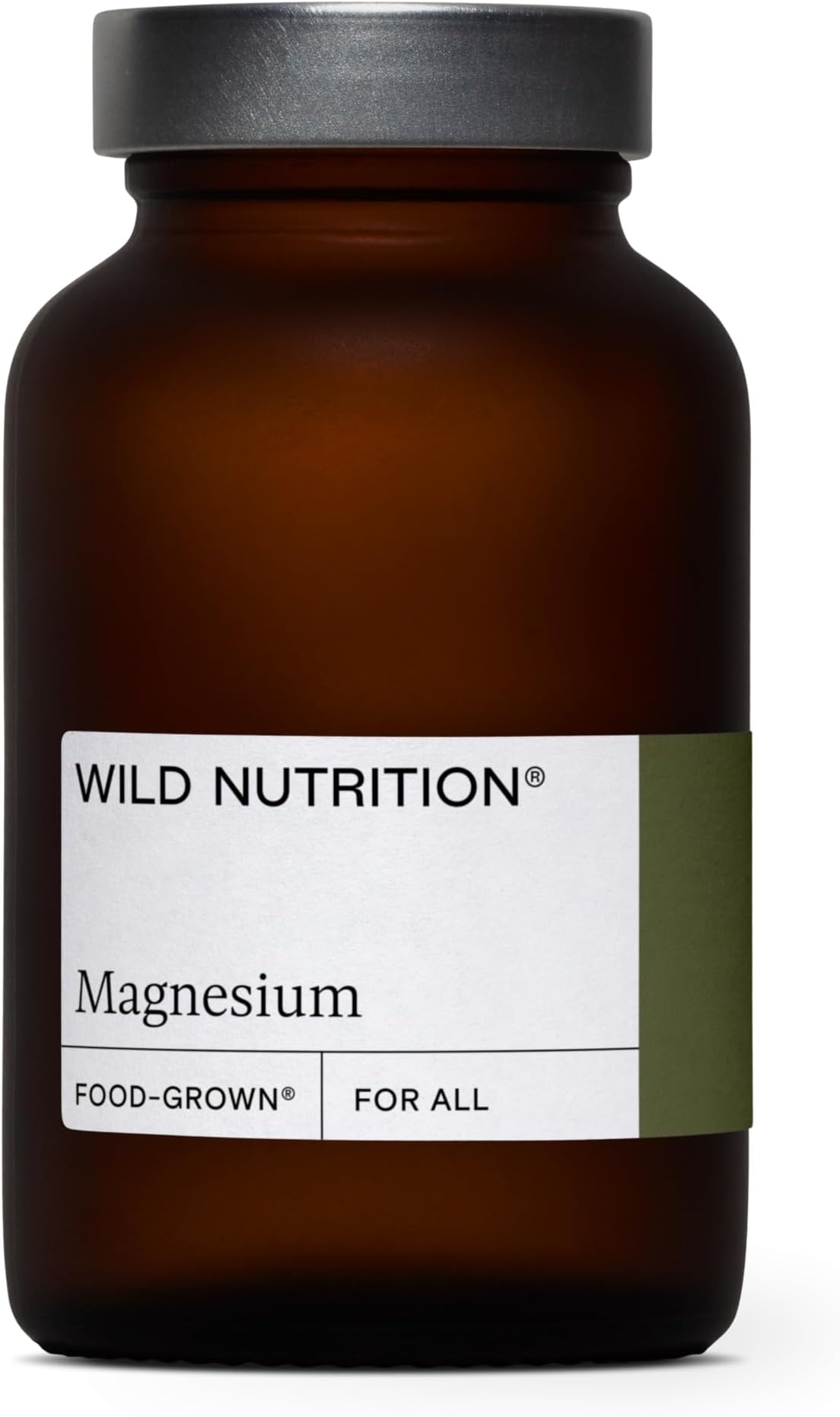 Wild Nutrition Food-Grown Magnesium 60 Capsules. Gluten Free by Wild Nutrition