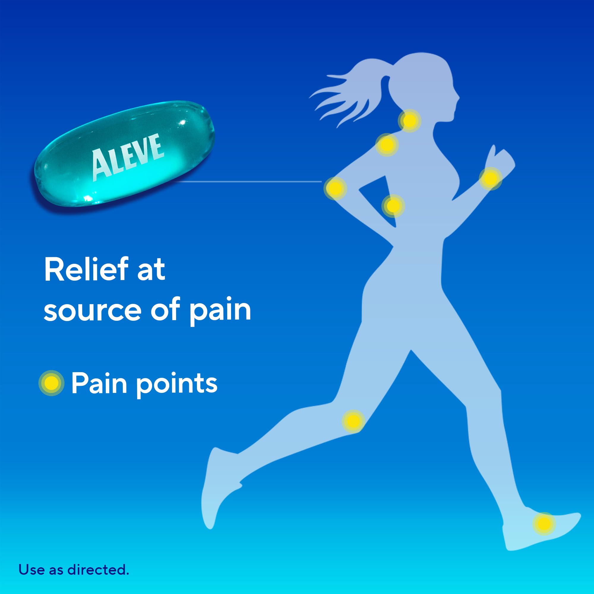 Aleve Liquid Capsules, Naproxen Sodium Capsules 220 mg (NSAID), Pain Reliever/Fever Reducer, Fast Pain Relief, 120 Count — Amazon image 4