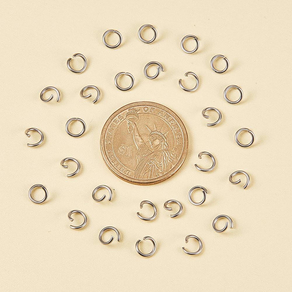 Anelli Salto Aperti 10g In Acciaio Inox 304 – Connettori Per Gioielli Fai-da-te - Foto 2
