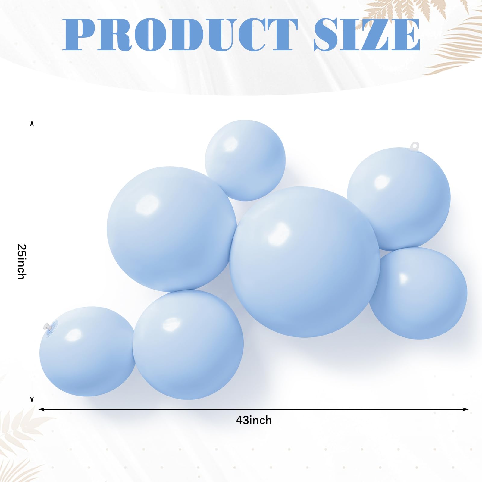 Juego de 2 guirnaldas inflables reutilizables para globos, color
