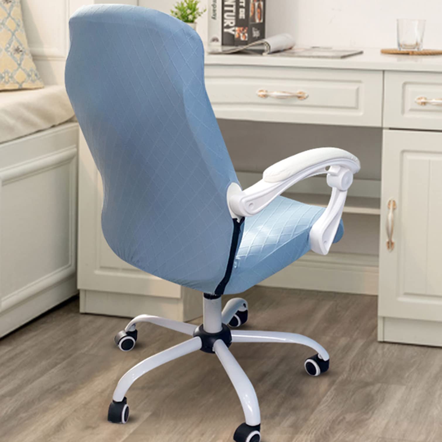 Funda Grua De Jacquard Para Silla De Jefe De Oficina, Funda Elástica Para Asiento De Silla De Ordenador Giratoria, Fundas Elásticas Para Sillas Con Reposabrazos - AliExprs