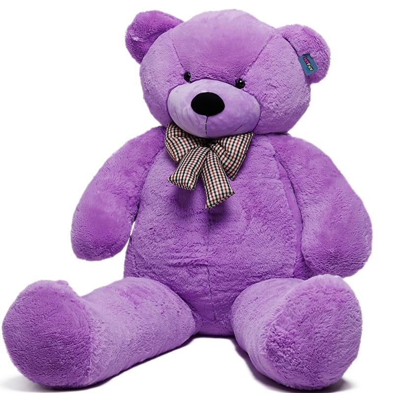 Image of 3 Feet Purple Teddy Bear | Soft Plush Toy for Kids & Adults | Cute Cuddly Stuffed Animal | Birthday, Anniversary & Valentine's Gift for Loved Ones