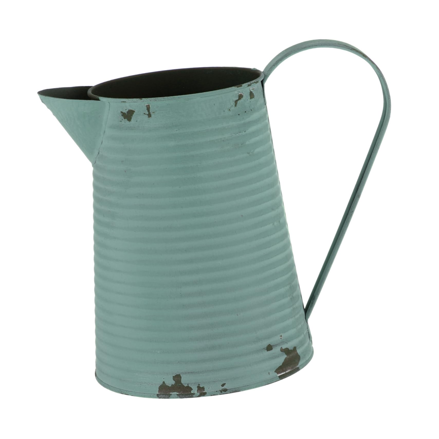 BESPORTBLE Flowerpot Dark Green Iron Vase Large Pot for Office Home Random Color