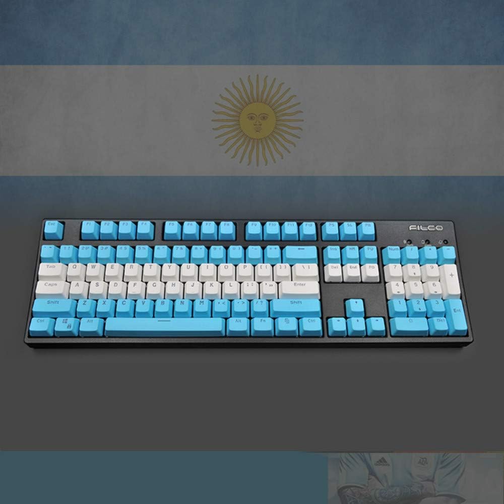 104 Keys Double Shot PBT Translucnt Backlit Keycap OEM Profile Keyset for All Cherry MX Switches Mechanical Gaming Keyboards Standard ANSI Layout 108 104 87 TKL 60% (Lakers Kobe)