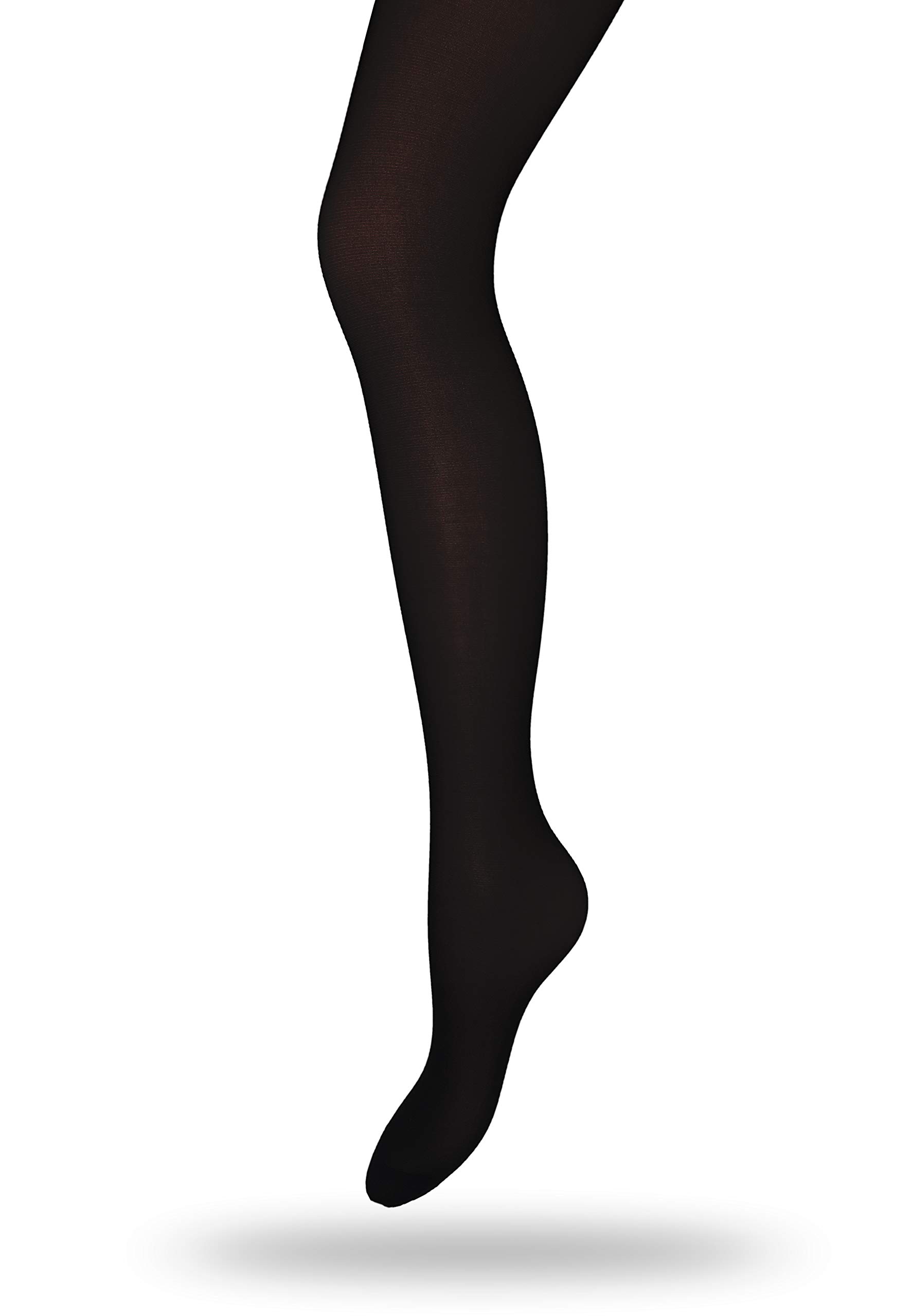 Eedor Women's 180D 1 to 2 Pack Super Opaque Tights Sheer to Waist Black