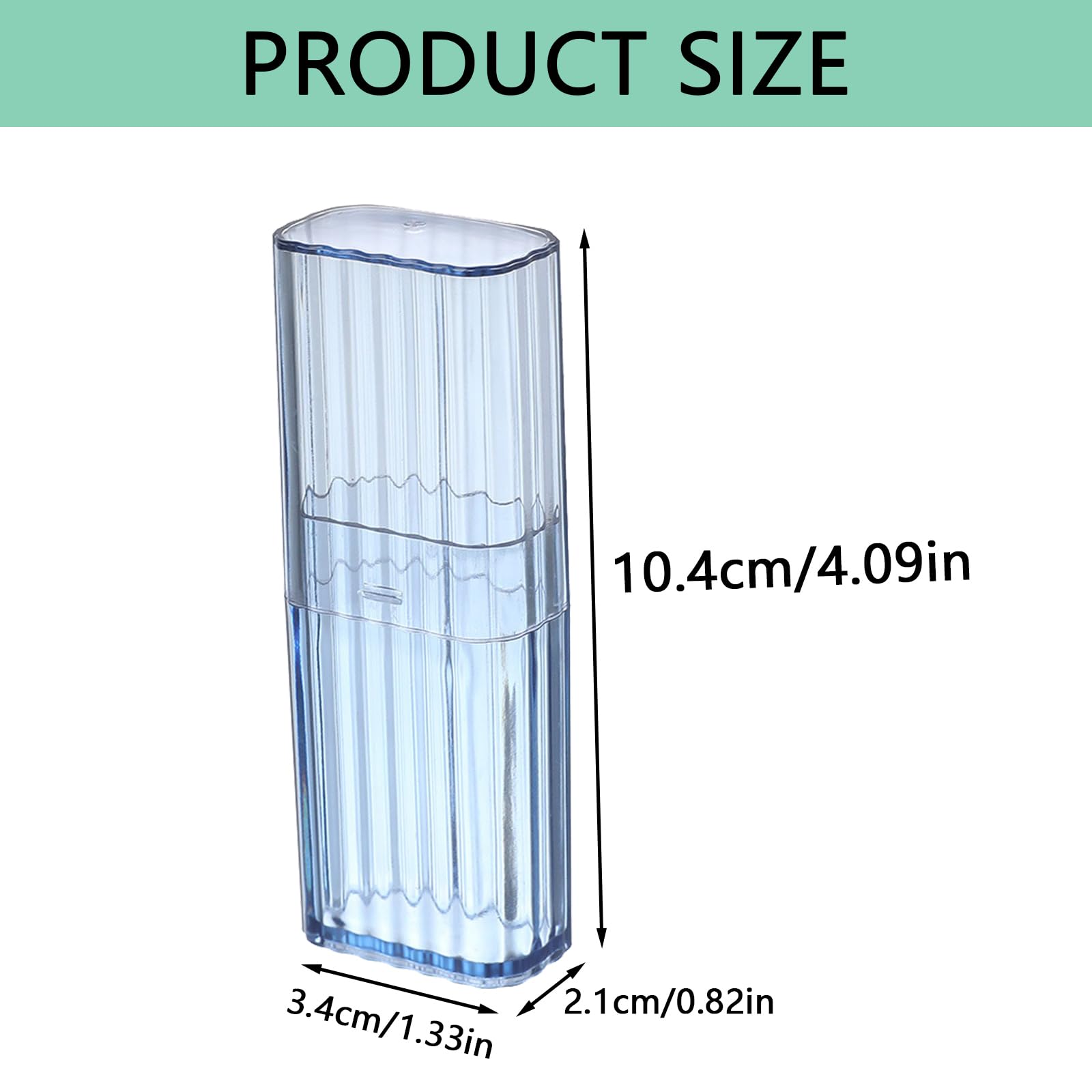 QHLWTT 4Pcs Portable Cotton Bud Holder Lightweight Perfect Size Cotton Swab Case Clear Cotton Bud Dispenser Box Travel Cotton Swab Holder for Storage Refillable - Image 2