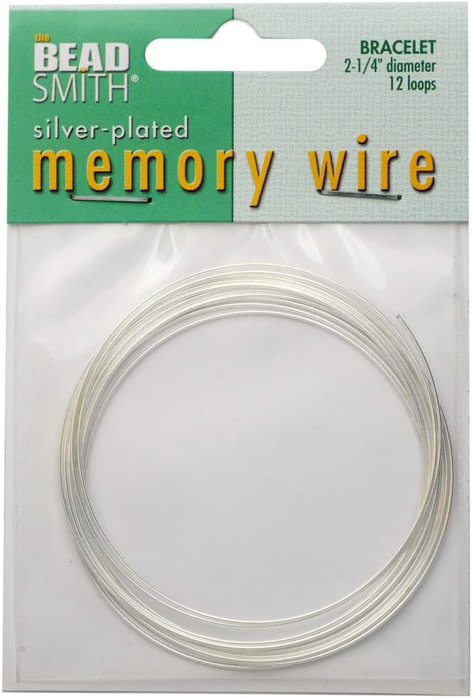 The Beadsmith Memory Wire, Bracelet Round Size Medium 2.25