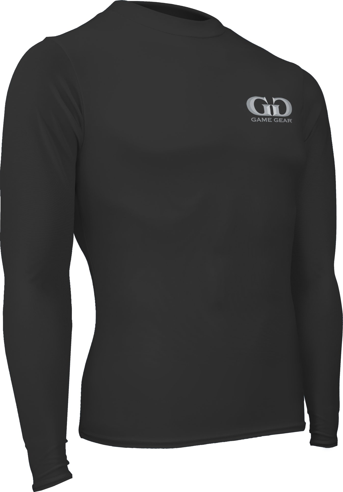 Game Gear HT-603LY Boy’s and Girl’s Athletic Compression, Long Sleeve Crew Neck Shirt-Used for Running, Softball, Football, Soccer, and Baseball Black