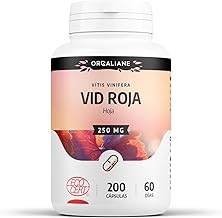 Organic Red Vine Leaves - 750 mg/day - Vitis vinifera - 200 capsules | No Additives & Saving Format