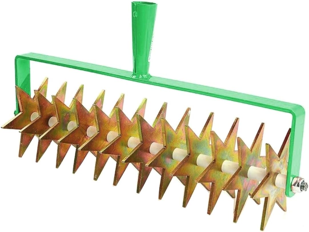 Cultivator, Rotary Hand Soil Scarifier Cultivator with Handle, 41 cm ...