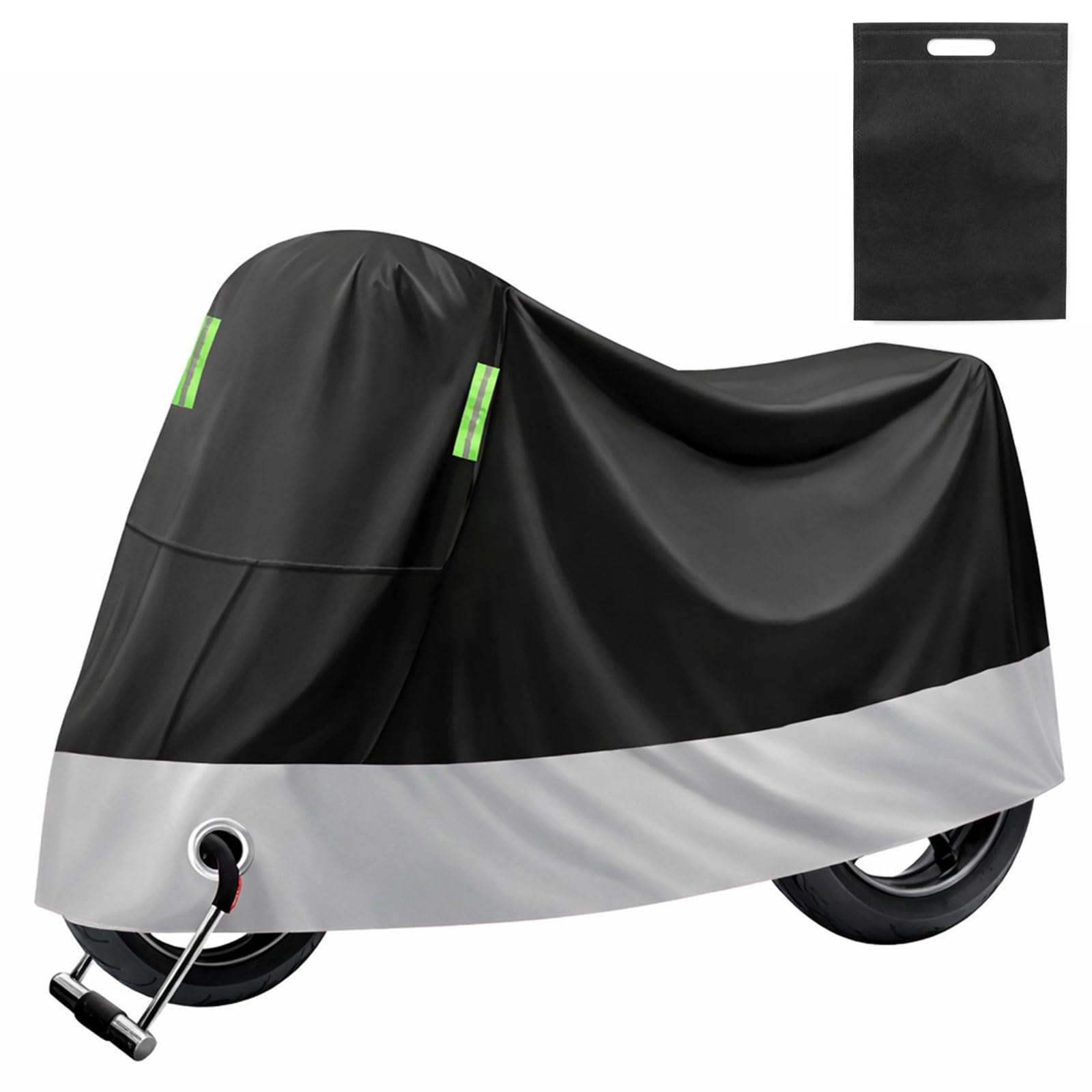 Funda Moto Impermeable,Funda para Moto Exterior,Cubierta de la Motocicleta para Cubre Scooter Motocicleta Calle Scambler Enduro(245x105x125cm)