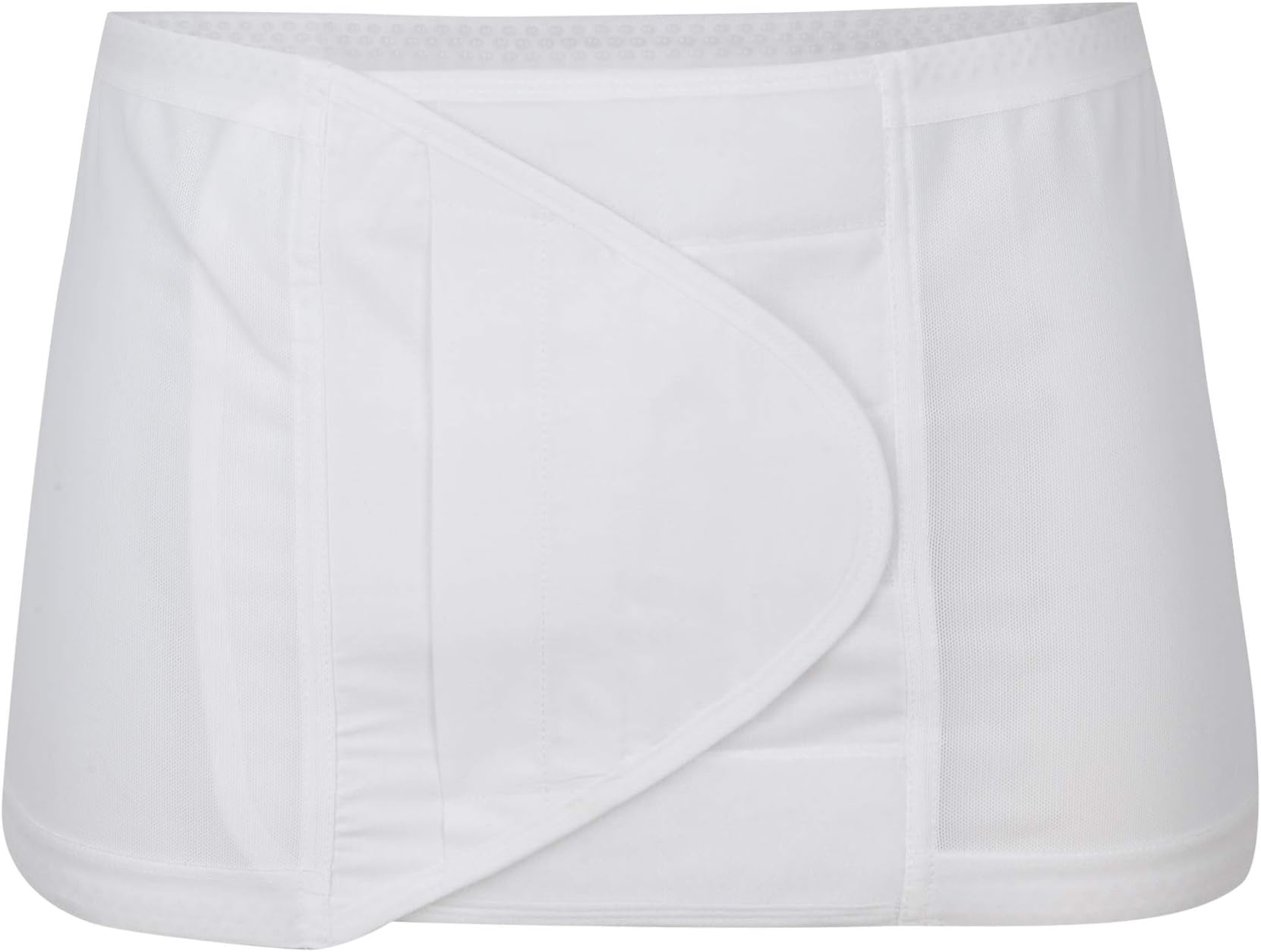 Fulcionel Mesh Support Ostomy and or Hernia belt in White 20cm Depth - MEDIUM