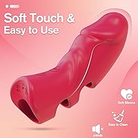 Vista 2 de Vibrador de dedo mini juguete sexual para mujeres, vibrador de punto G, estimulador de clítoris con 5 vibraciones, vibrador de bolsillo silencioso