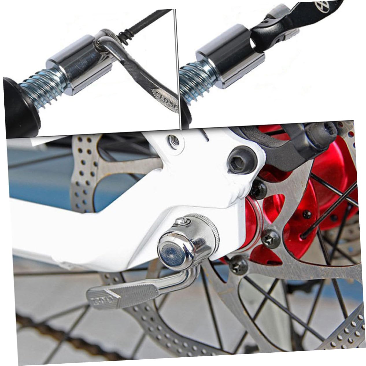 Yardwe 2pcs Front Wheel Riser Block for Indoor Trainer Stabilizer Support for Mountain Road Bikes Non-Slip Design Strong Stable Structure for Home Cycling