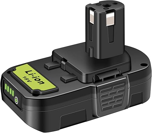 Miniatura 6 de Paquete de 2 baterías y cargador P103 de 3.5Ah de repuesto para Ryobi de 18 V y cargador compatibles con herramientas inalámbricas Ryobi 18V ONE+