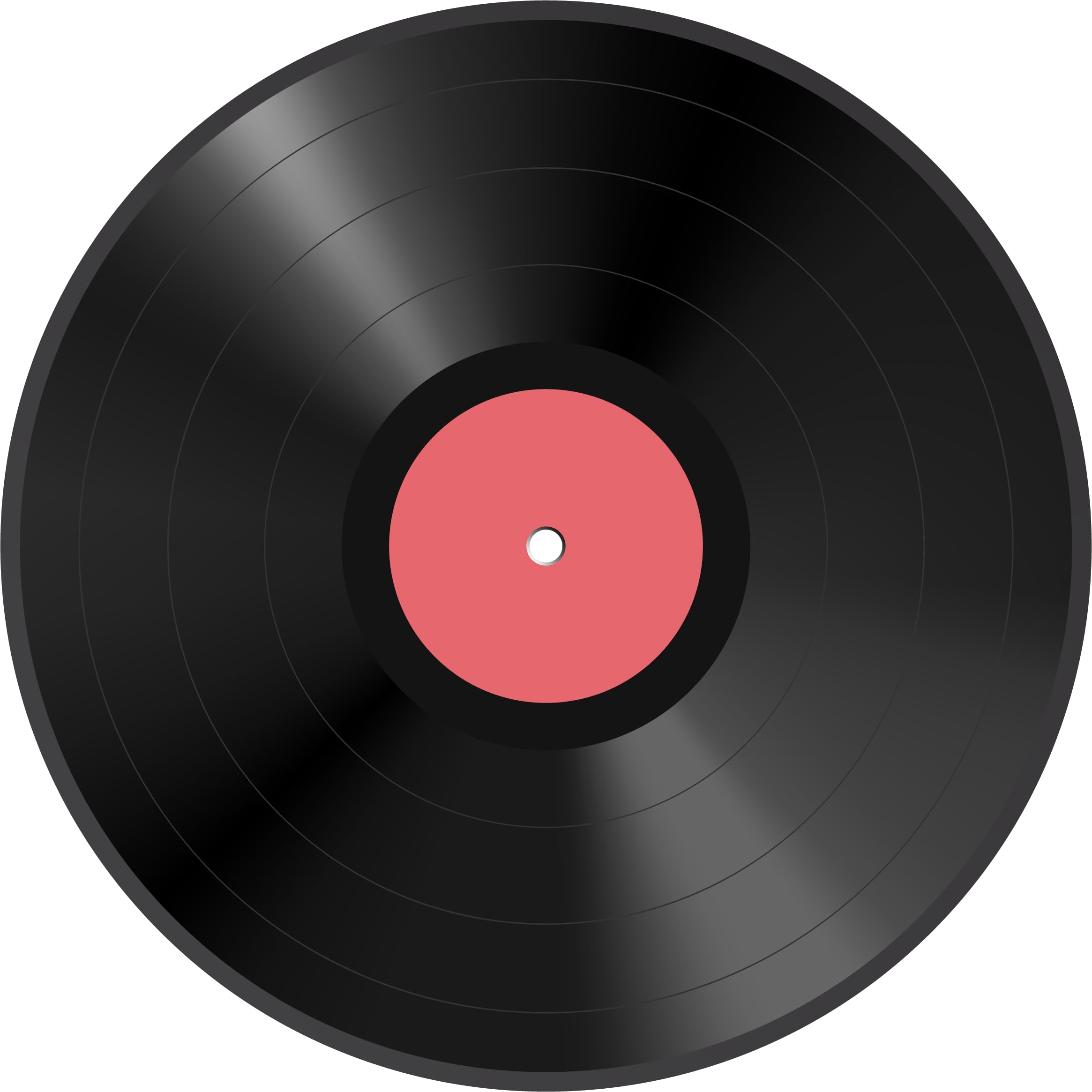 Vinyl Record Edible Cake Topper- 1/4 Sheet