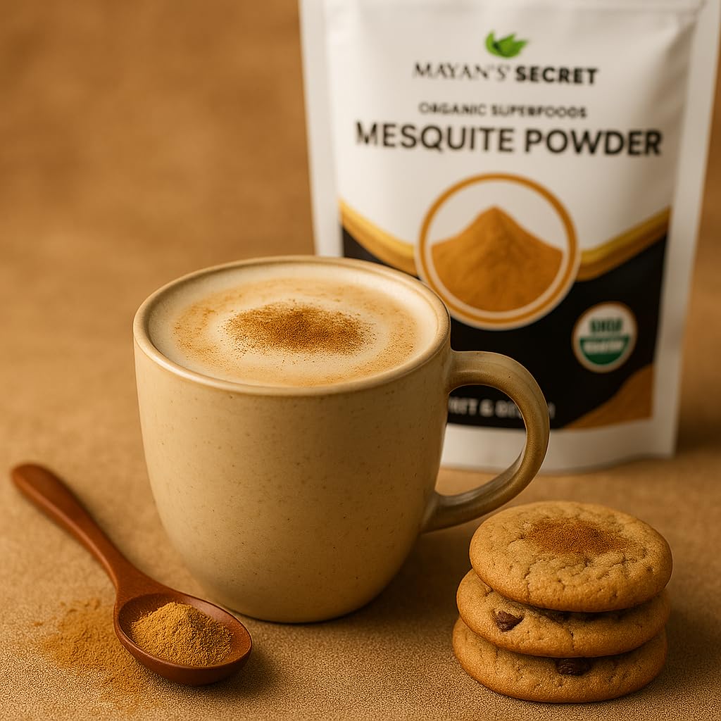 Mesquite Powder USDA Certified Non GMO, Vegan Protein Superfood Natural Fiber - Perfect for Smoothies and Baking 16 Ounces (1 Pound (Pack of 2))